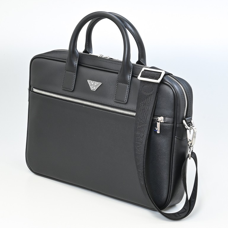 エンポリオ アルマーニ EMPORIO ARMANI バッグ ビジネスバッグ メンズ ブリーフケース ブラック イーグルプレート Y4P119 YLA0E 81072