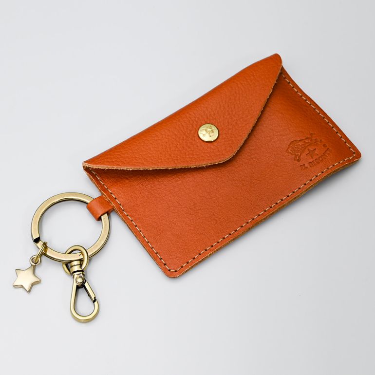 イルビゾンテ IL BISONTE カードケース メンズ レディース 名刺入れ バケッタレザー ブラウン ヤキヌメ SKH042PV0005CA101B【スペシャルラッピング660円(別売り)】