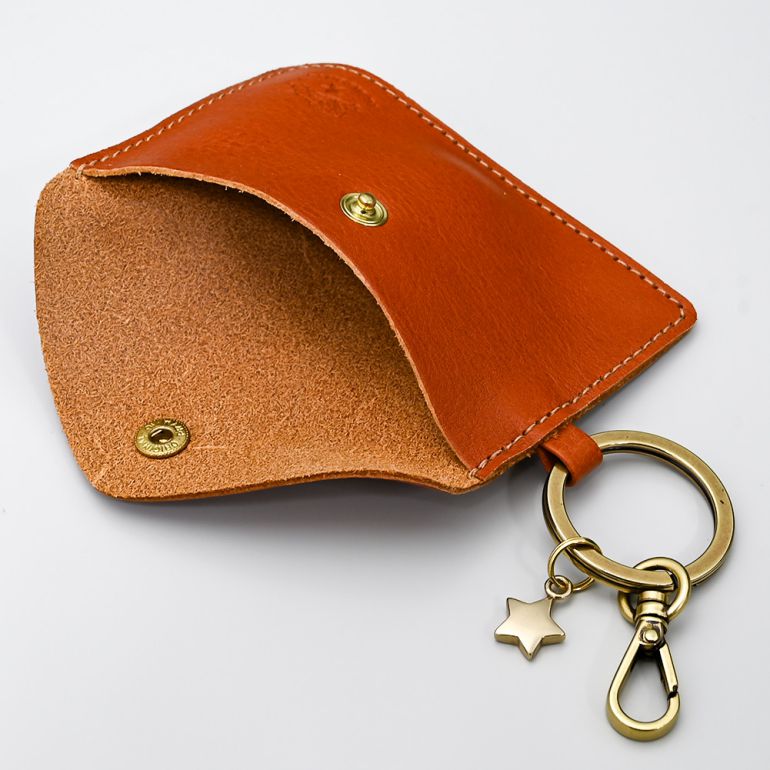 イルビゾンテ IL BISONTE カードケース メンズ レディース 名刺入れ バケッタレザー ブラウン ヤキヌメ SKH042PV0005CA101B【スペシャルラッピング660円(別売り)】