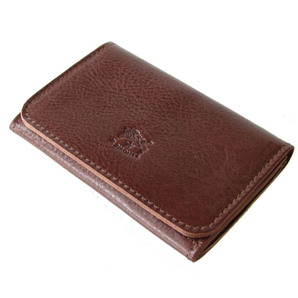 イルビゾンテ IL BISONTE カードケース メンズ レディース バケッタレザー 名刺入れ マロン ブラウン C0470 P 869【スペシャルラッピング660円(別売り)】