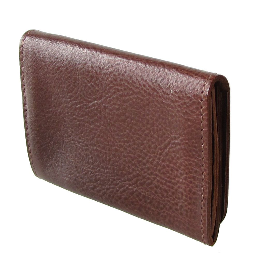 イルビゾンテ IL BISONTE カードケース メンズ レディース バケッタレザー 名刺入れ マロン ブラウン C0470 P 869【スペシャルラッピング660円(別売り)】