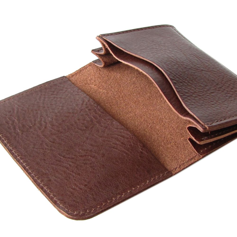 イルビゾンテ IL BISONTE カードケース メンズ レディース バケッタレザー 名刺入れ マロン ブラウン C0470 P 869【スペシャルラッピング660円(別売り)】