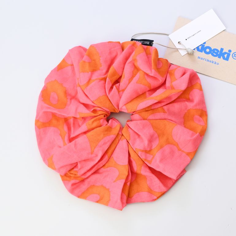 マリメッコ marimekko シュシュ Ruusunkukka Unikko コーラル