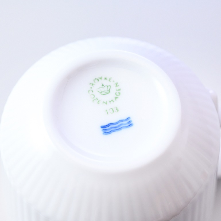 ロイヤルコペンハーゲン ホワイトフルーテッド マグカップ L ペア 370ml 2408043 1016918 北欧食器 洋食器 名入れ可有料 【スペシャルラッピング660円(別売り)】