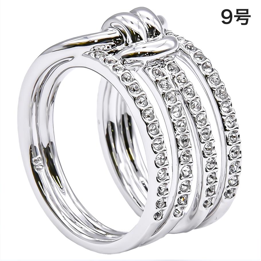 スワロフスキー リング レディース 指輪 9号 ライフロングワイドリング LIFELONG WIDE シルバー 5412039【スペシャルラッピング660円(別売り)】