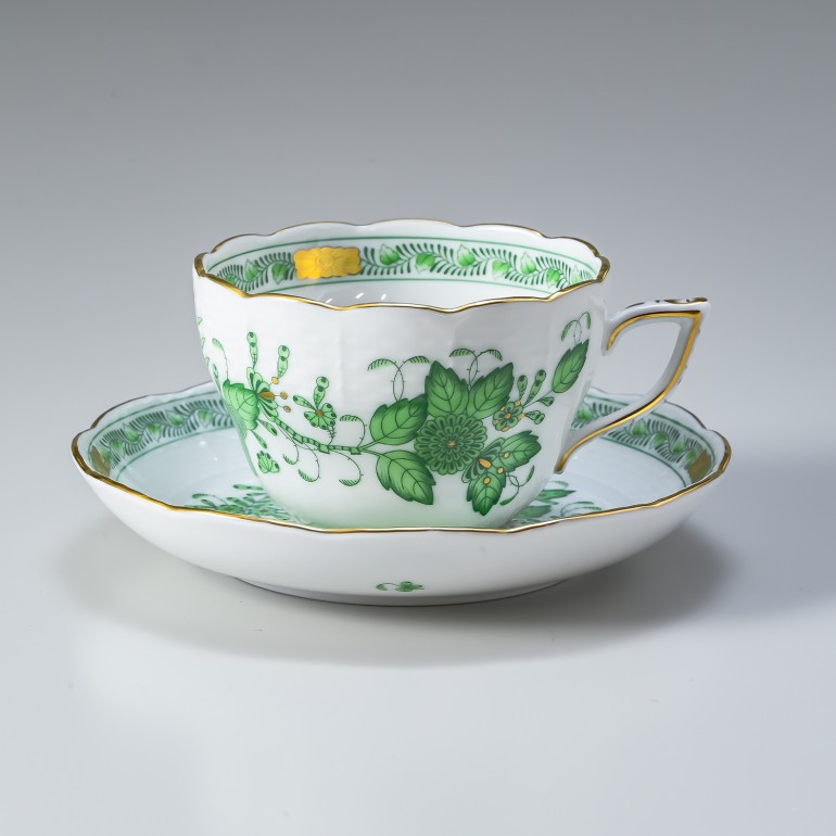 未使用近✨高級✨ヘレンド インドの華 カップ&ソーサー インドの華] ティーカップ&ソーサー