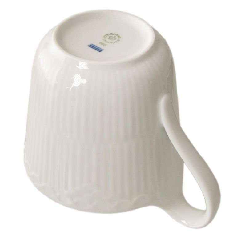 ロイヤルコペンハーゲン ハイハンドル マグカップ ホワイトフルーテッド ハーフレース 330ml 1128090 1026446 北欧食器 洋食器 【スペシャルラッピング660円(別売り)】