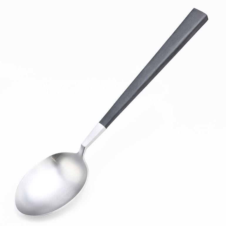 【名入れ可有料】クチポール Cutipol クーべ KUBE ディナースプーンフ テーブルスプーン 22cm ハンドメイド カトラリー シルバー ブラック KU05 食卓 洋食器