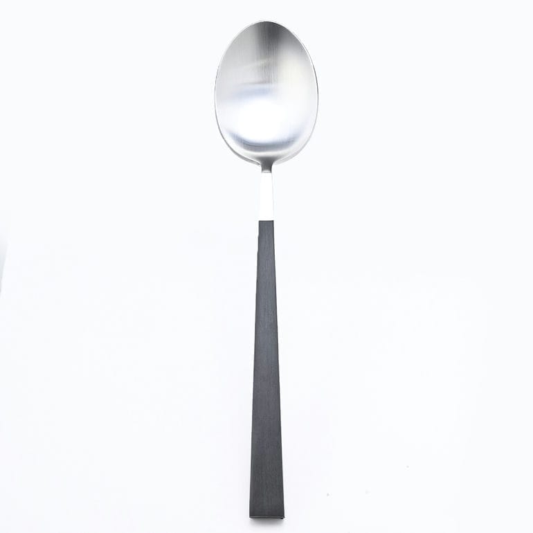 【名入れ可有料】クチポール Cutipol クーべ KUBE ディナースプーンフ テーブルスプーン 22cm ハンドメイド カトラリー シルバー ブラック KU05 食卓 洋食器