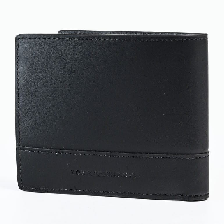 【名入れ可有料】高品質ヨーロッパ輸入モデル トミーヒルフィガー TOMMY HILFIGER 二つ折り財布 小銭入れ付 CORP CC AND COIN ブラック AM0AM13245 BDS BLACK ウォレット 折財布【スペシャルラッピング660円(別売り)】