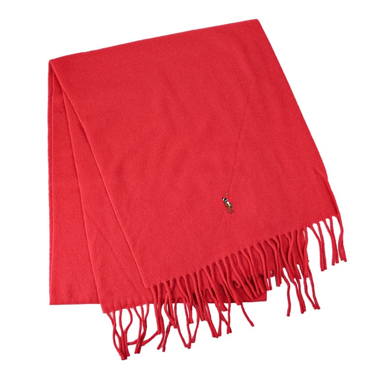 ポロ ラルフローレン POLO RALPH LAUREN マフラー メンズ レディース 男女兼用 サンライズレッド PC1047 619