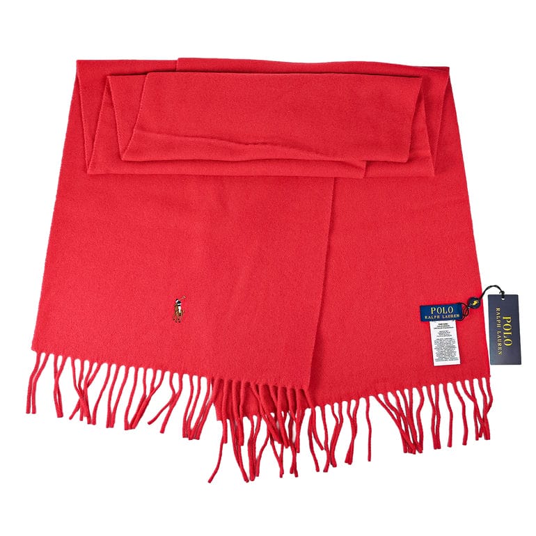 ポロ ラルフローレン POLO RALPH LAUREN マフラー メンズ レディース 男女兼用 サンライズレッド PC1047 619