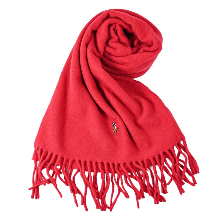 ポロ ラルフローレン POLO RALPH LAUREN マフラー メンズ レディース 男女兼用 サンライズレッド PC1047 619