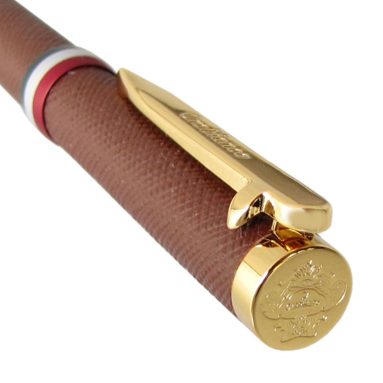 【名入れ無料】 オロビアンコ ボールペン ラ・スクリヴェリア ロトロ 革巻き 新モデル ブラウン ゴールド GT 単色 1953304 名入れギフト ボールペン 文房具【スペシャルラッピング660円(別売り)】