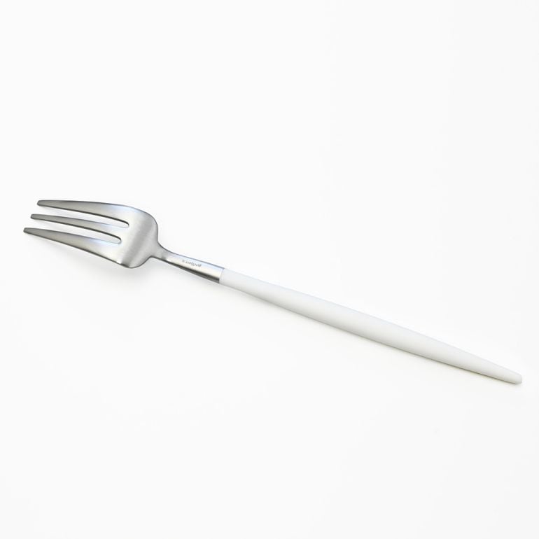 クチポール Cutipol GOA ゴア ホワイト ケーキフォーク ペストリーフォーク 17cm GO.24 W 名入れ可有料 洋食器