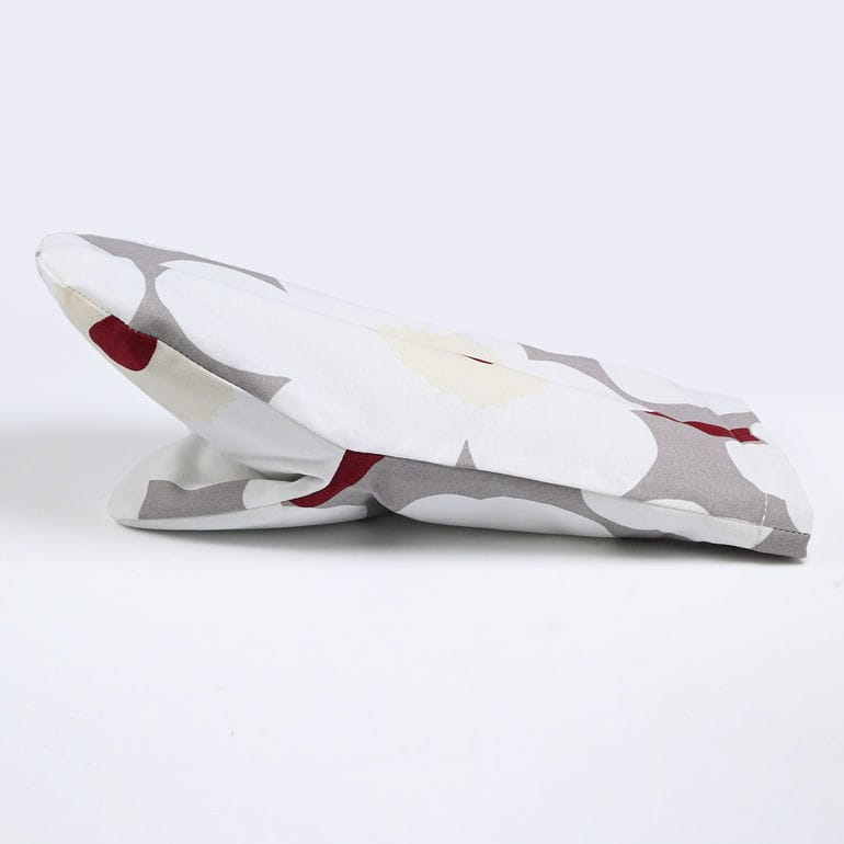 【刺しゅう名入れ可有料】マリメッコ marimekko ミトン Pieni Unikko ウニッコ ホワイト×グレー×ベージュ×ブラウン 73028 073028 915 北欧雑貨 北欧デザイン