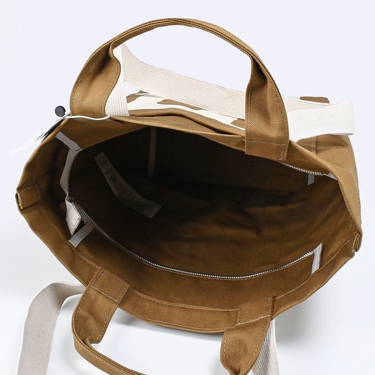 マリメッコ marimekko トートバッグ ショルダーバッグ 27.5cm モノ ミニ シティ ソリッド レディース ブラウン×オフホワイト 92828 092828 140 北欧雑貨 北欧デザイン