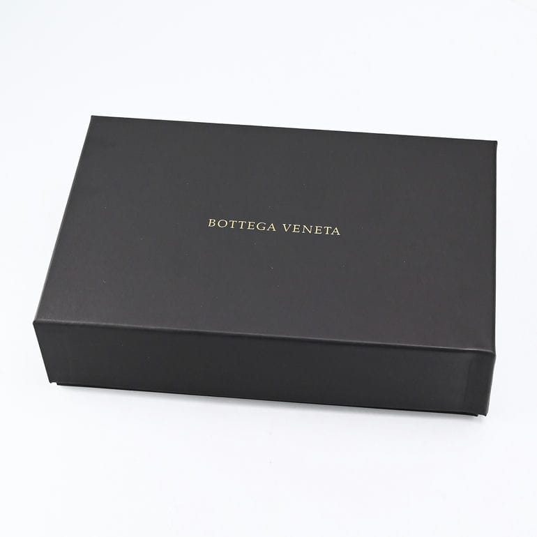 【箔押し名入れ可有料】 ボッテガヴェネタ BOTTEGA VENETA 二つ折り財布 イントレチャート メンズ レディース ブラック 649605 V47V1 8803 Made in ITALY レザー【スペシャルラッピング660円(別売り)】
