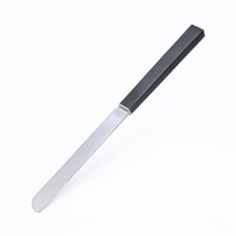 【名入れ可有料】クチポール Cutipol クーべ KUBE デザートナイフ 20.5cm ハンドメイド カトラリー シルバー ブラック KU06 食卓 洋食器