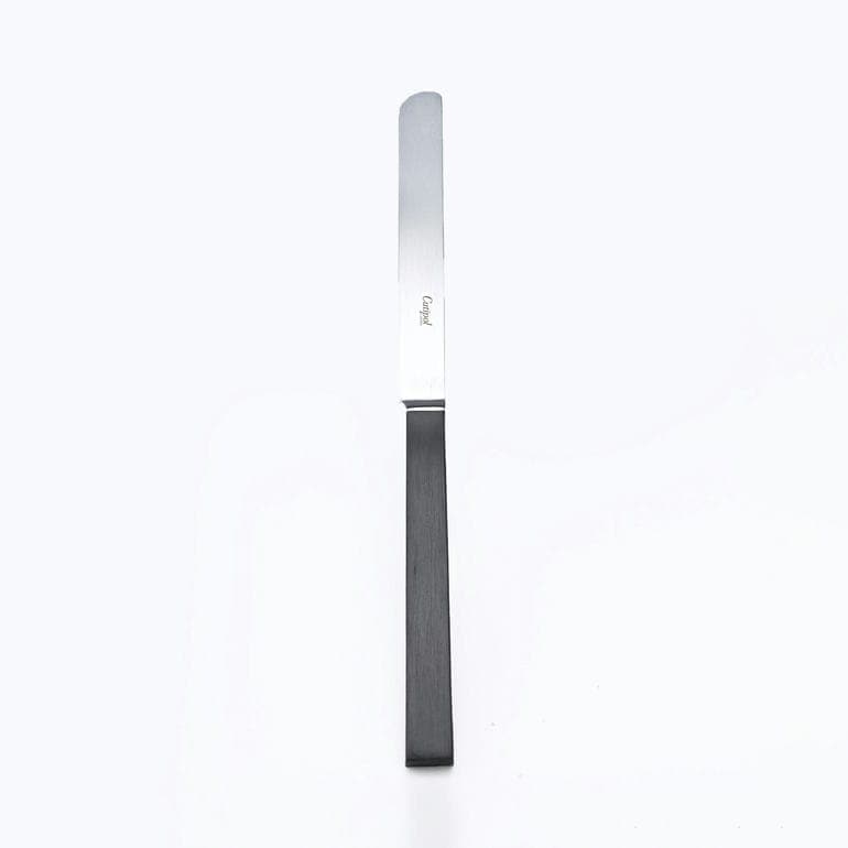 【名入れ可有料】クチポール Cutipol クーべ KUBE デザートナイフ 20.5cm ハンドメイド カトラリー シルバー ブラック KU06 食卓 洋食器