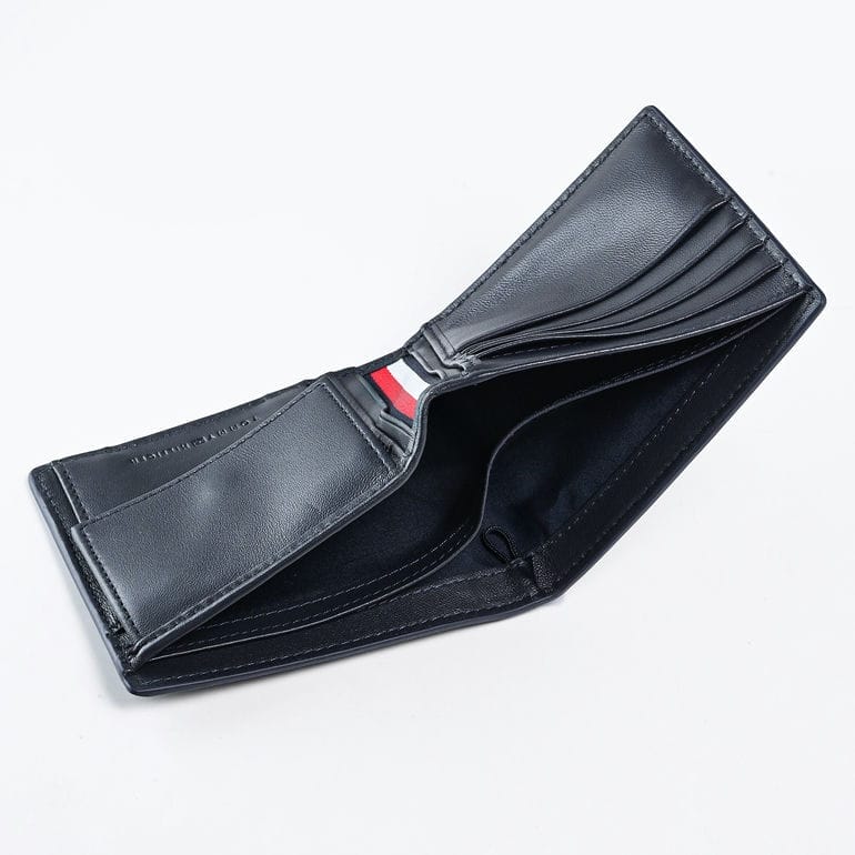 【名入れ可有料】高品質ヨーロッパ輸入モデル トミーヒルフィガー TOMMY HILFIGER 二つ折り財布 小銭入れ付 CORP CC AND COIN スペースブルー AM0AM13245 DW6 SPACE BLUE ウォレット 折財布【スペシャルラッピング660円(別売り)】