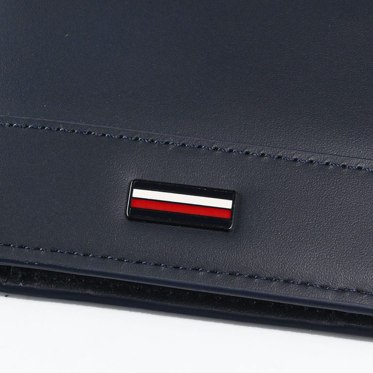 【名入れ可有料】高品質ヨーロッパ輸入モデル トミーヒルフィガー TOMMY HILFIGER 二つ折り財布 小銭入れ付 CORP CC AND COIN スペースブルー AM0AM13245 DW6 SPACE BLUE ウォレット 折財布【スペシャルラッピング660円(別売り)】