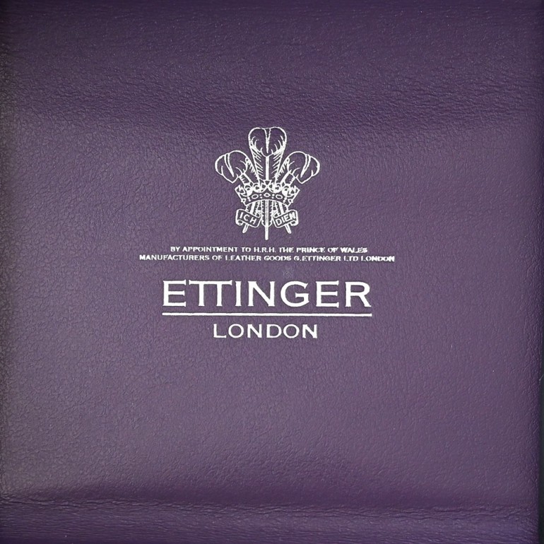 エッティンガー ETTINGER コインケース 小銭入れ メンズ ロイヤルコレクション メンズ バイカラー ST145JR BLACK ブラック×パープル 【スペシャルラッピング660円(別売り)】