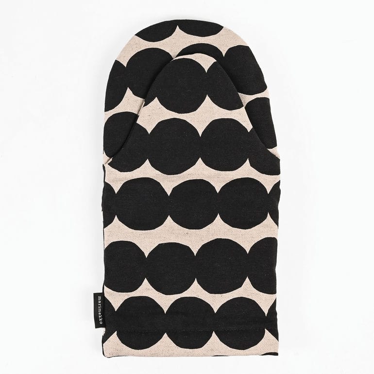 【名入れ可有料】マリメッコ marimekko ミトン 鍋つかみ Rasymatto ラシィマット ブラック 73647 073647 890 北欧雑貨 北欧デザイン ネコポス限定 送料無料