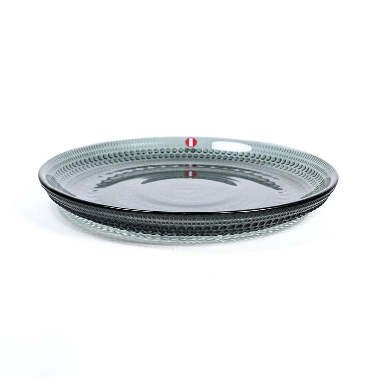 イッタラ iittala カステヘルミ 17cm プレート 皿 ガラス ダークグレー