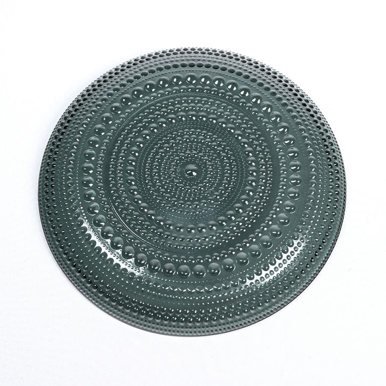 イッタラ iittala カステヘルミ 17cm プレート 皿 ガラス ダークグレー