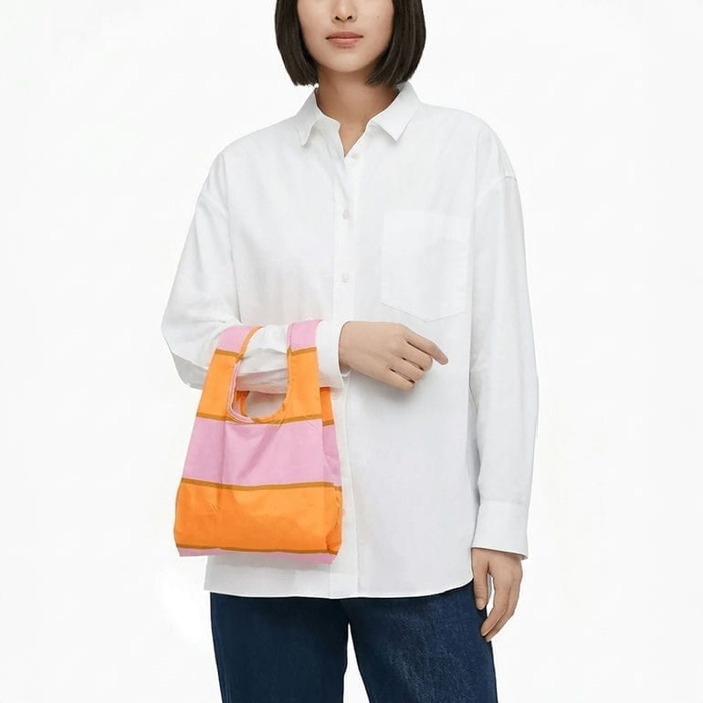 レア！マリメッコつき！ vintageヨーロピアンエコバッグリメイクサロペット マリメッコ marimekko ミニエコバッグ 買い物袋 ミニスマートバッグ