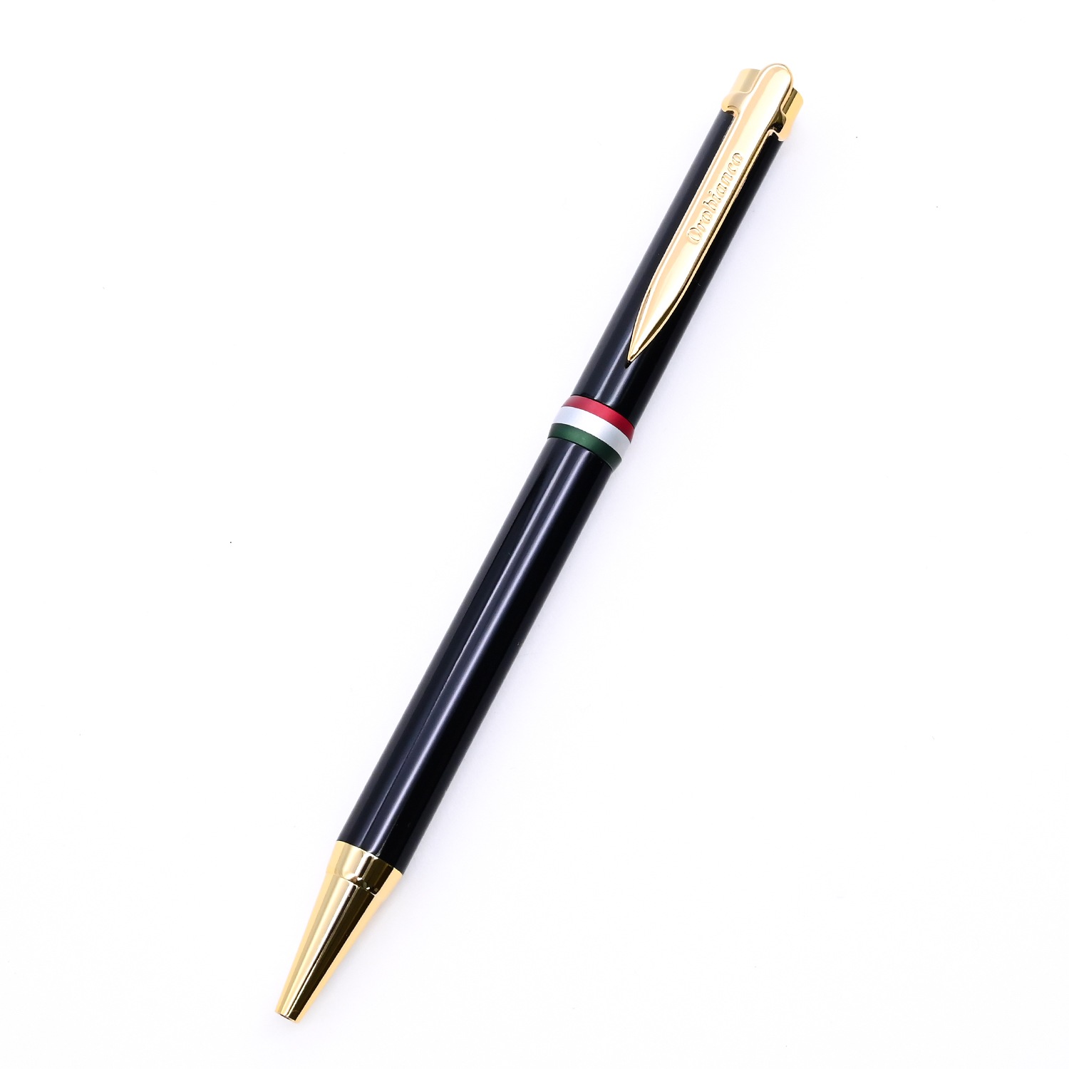 名入れ無料 オロビアンコ ボールペン ラ・スクリヴェリア 新モデル ボールペン ブラック×ゴールド GT 単色 名入れギフト ボールペン 文房具【スペシャルラッピング660円(別売り)】