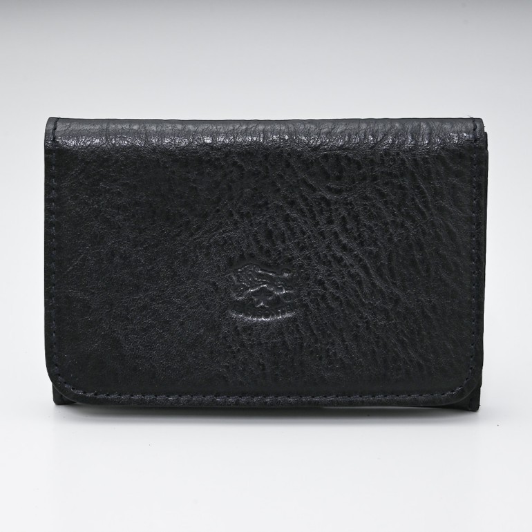 イルビゾンテ IL BISONTE カードケース 名刺入れ BLACK ブラック C0470 P 153 カウハイドレザー【スペシャルラッピング660円(別売り)】