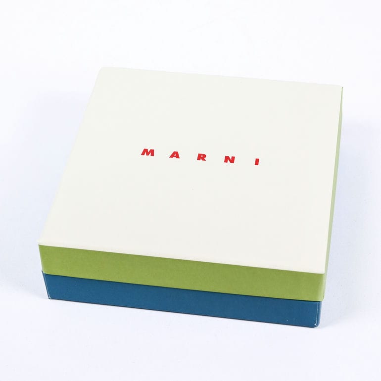 マルニ MARNI 二つ折り財布 レディース コンパクトウォレット カーフレザー ライトリラ×パウダーブルー バイカラー PFMO0055U1 P2644 Z639B 【スペシャルラッピングB対応(別売り)】