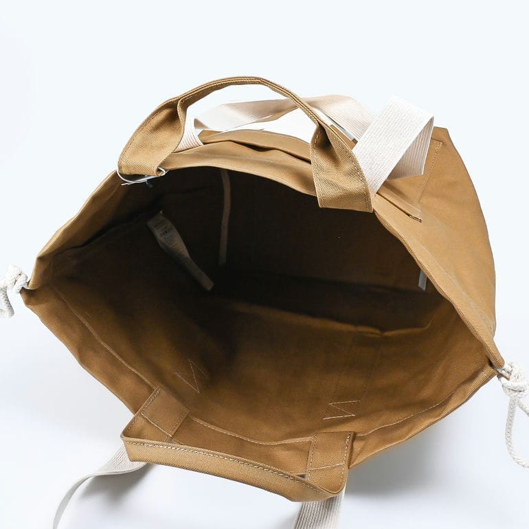 マリメッコ marimekko トートバッグ ショルダーバッグ 54cm モノ シティ ソリッド タン レディース ブラウン×オフホワイト 92825 092825 140 北欧雑貨 北欧デザイン