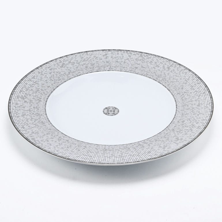 HERMES モザイクヴァンキャトル プラチナコレクション プレート 皿 エルメス 食器 HERMES モザイク ヴァンキャトル プラチナ 035013P2