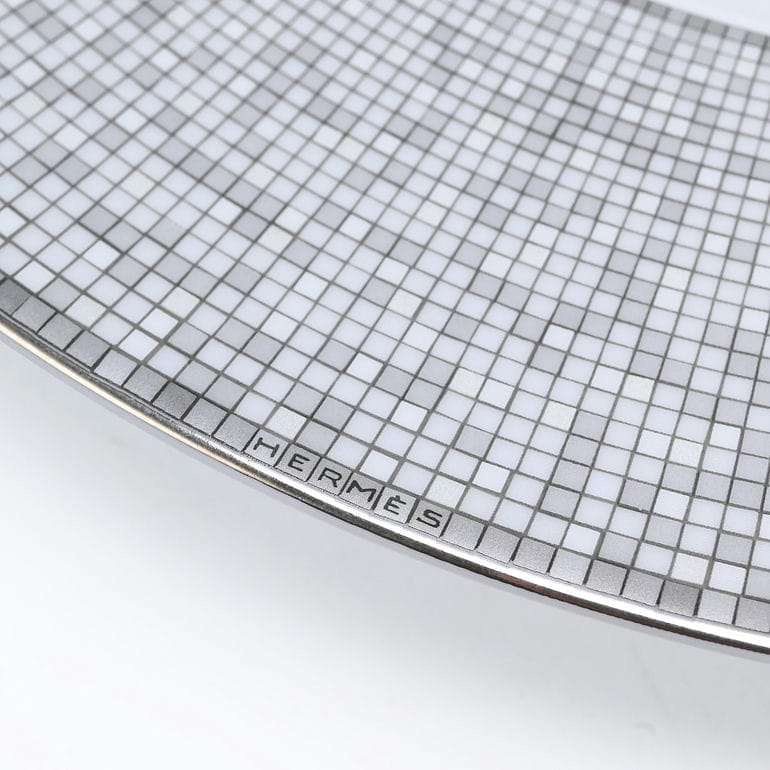 エルメス HERMES モザイク ヴァンキャトル プラチナ ラウンド