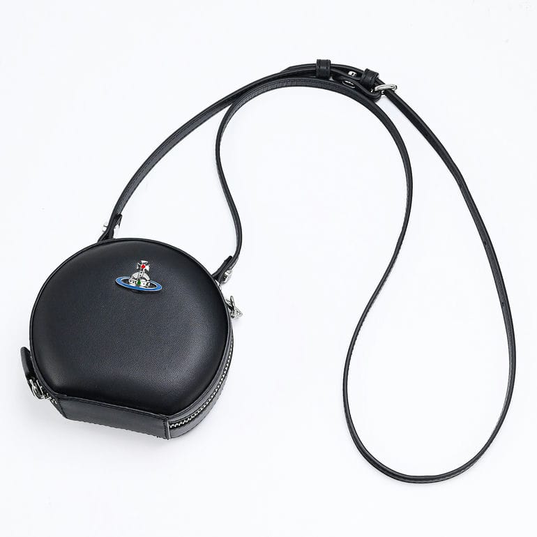 ヴィヴィアンウエストウッド Vivienne Westwood クロスボディバッグ レディース ナッパ ミニ ラウンド ブラック 4303010QU L001L BLACK N403 レザー