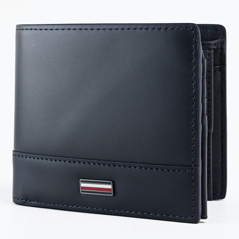 【名入れ可有料】高品質ヨーロッパ輸入モデル トミーヒルフィガー TOMMY HILFIGER 二つ折り財布 小銭入れ付 フラップタイプ CORP CC FLAP AND COIN スペースブルー AM0AM13246 DW6 SPACE BLUE ウォレット 折財布【スペシャルラッピング660円(別売り)】