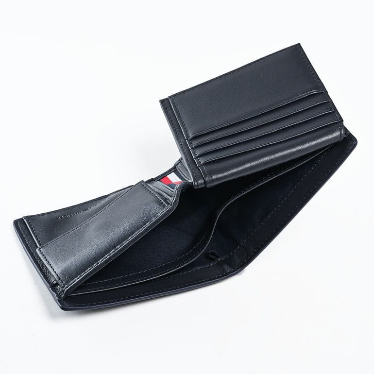 【名入れ可有料】高品質ヨーロッパ輸入モデル トミーヒルフィガー TOMMY HILFIGER 二つ折り財布 小銭入れ付 フラップタイプ CORP CC FLAP AND COIN スペースブルー AM0AM13246 DW6 SPACE BLUE ウォレット 折財布【スペシャルラッピング660円(別売り)】