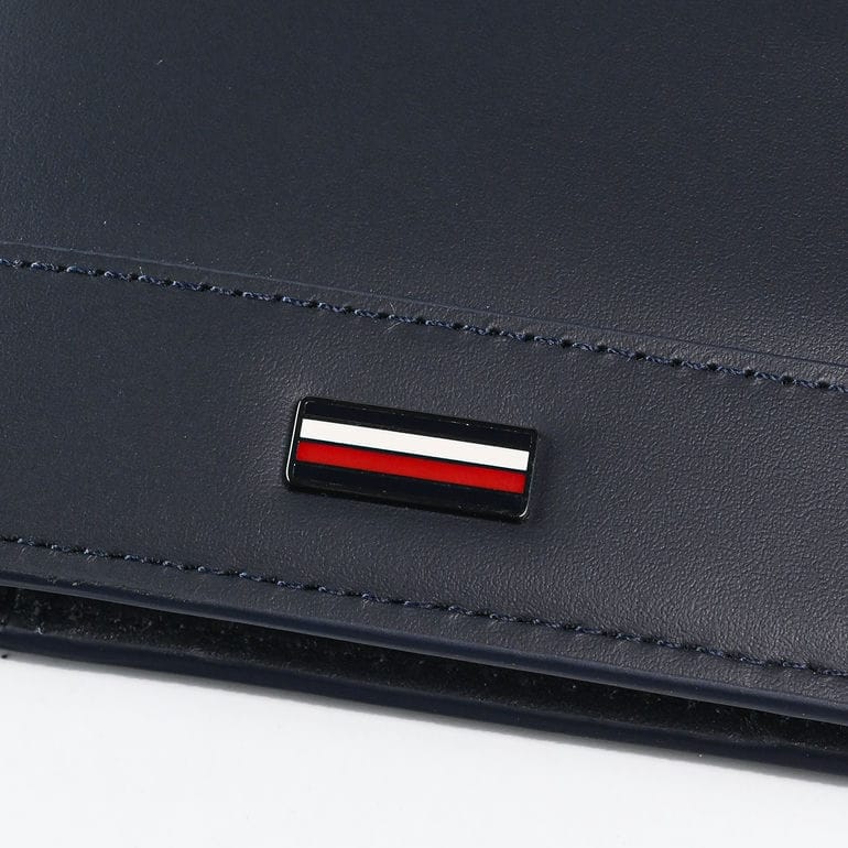 【名入れ可有料】高品質ヨーロッパ輸入モデル トミーヒルフィガー TOMMY HILFIGER 二つ折り財布 小銭入れ付 フラップタイプ CORP CC FLAP AND COIN スペースブルー AM0AM13246 DW6 SPACE BLUE ウォレット 折財布【スペシャルラッピング660円(別売り)】