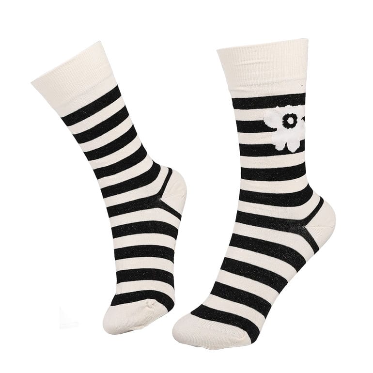 マリメッコ marimekko レディース ソックス 靴下 くつ下 KASVAA タサライタ ボーダー ストライプ ウニッコ 全2サイズ ホワイト ブラック 92729 092729 199 北欧雑貨 北欧デザイン ネコポス限定 送料無料<br>【スペシャルラッピング660円(別売り)】