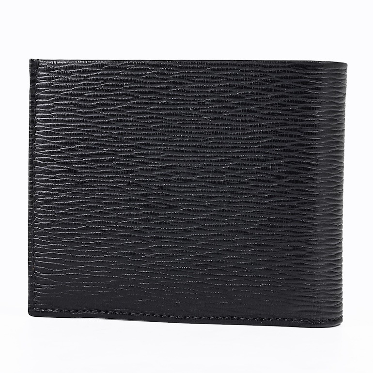 【スペシャルラッピング付き】フェラガモ Salvatore Ferragamo サルヴァトーレフェラガモ 二つ折り財布 メンズ ブラック 733323 66A065 021 箔押し名入れ可有料 【スペシャルラッピング660円(別売り)】