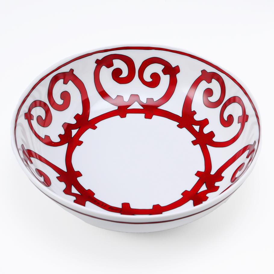 エルメス HERMES シリアルプレート 17cm ペア ガダルキヴィール レッド