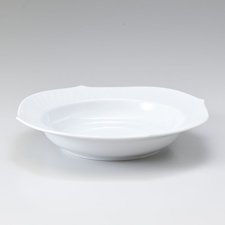 マイセン 波の戯れホワイト スーププレート 23cm Meissen 000001-29488