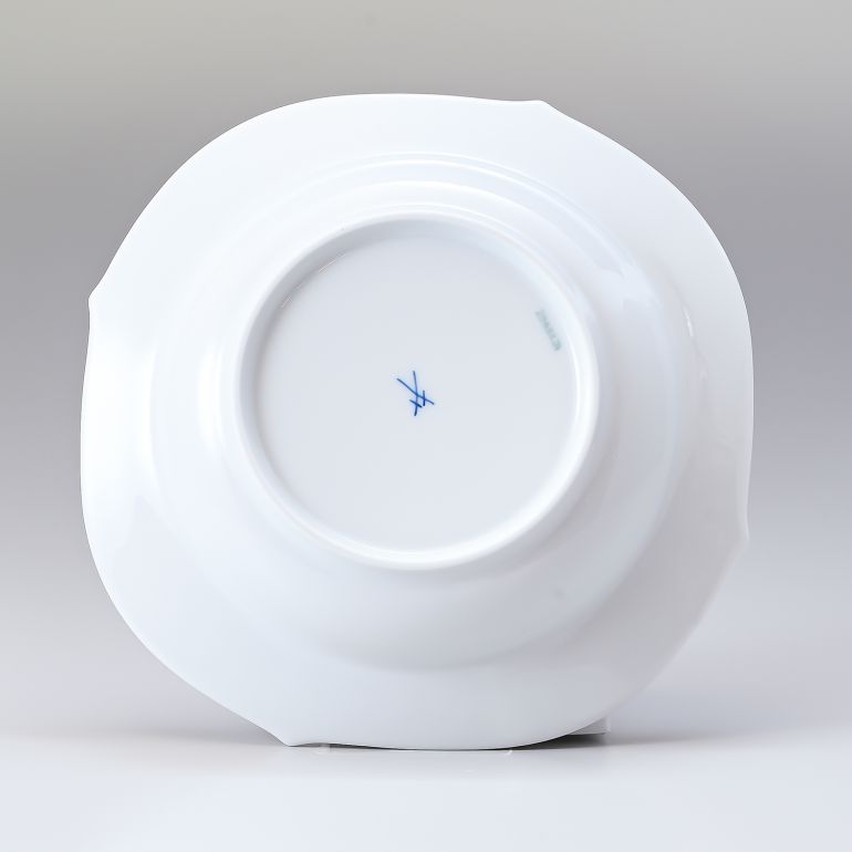 マイセン 波の戯れホワイト スーププレート 23cm Meissen 000001-29488