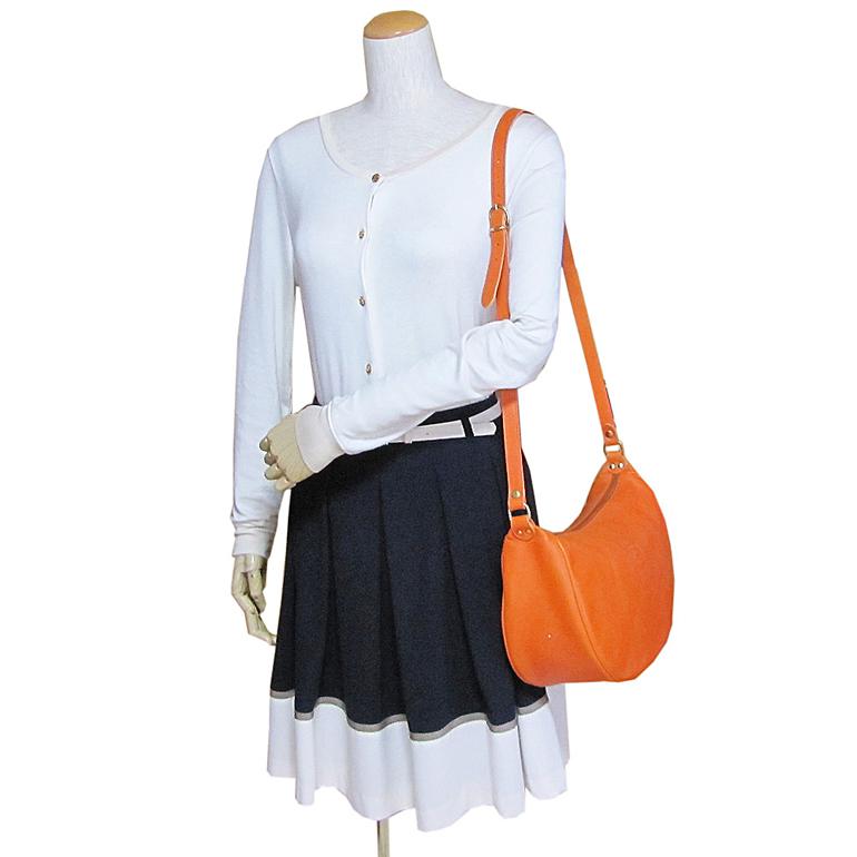 イルビゾンテ IL BISONTE バッグ ショルダーバッグ ORANGE オレンジ A0322M P 166