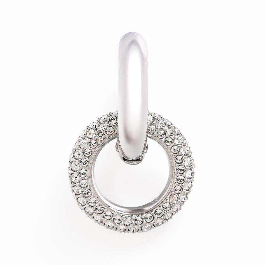 SWAROVSKI フープピアス silver スワロフスキー SWAROVSKI ピアス 2023AW Dextera フープピアス