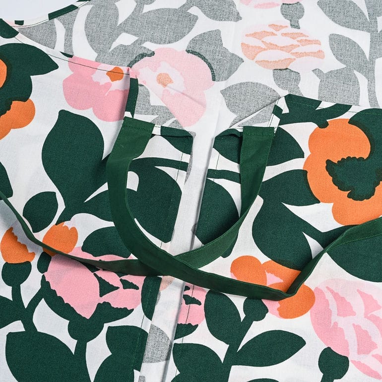 【刺しゅう名入れ可有料】マリメッコ marimekko エプロン ピエ二 Pieni GreenGreen グリーン 73831 073831 163 北欧雑貨 北欧デザイン ネコポス限定 送料無料<br>【スペシャルラッピング660円(別売り)】