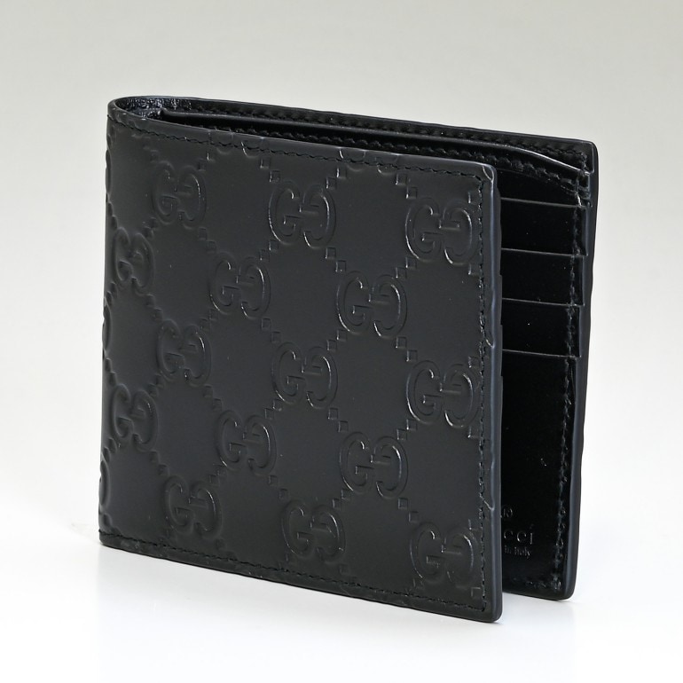 美品】GUCCI 折り財布レザー黒カードケース札入れ小銭入れ付
